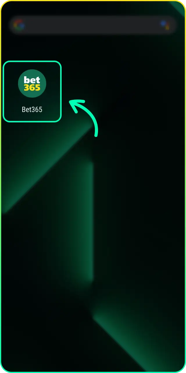 Adicione o PWA à tela inicial quando você baixe o APK da Bet365 para Android.
