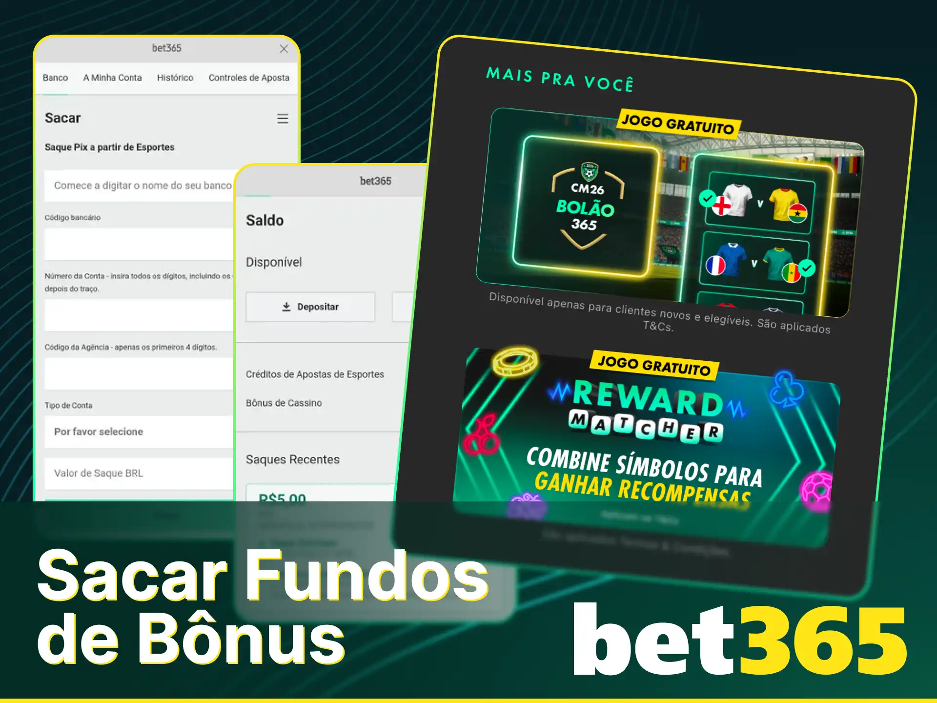 Siga as etapas necessárias para sacar fundos de bônus na Bet365 com facilidade.