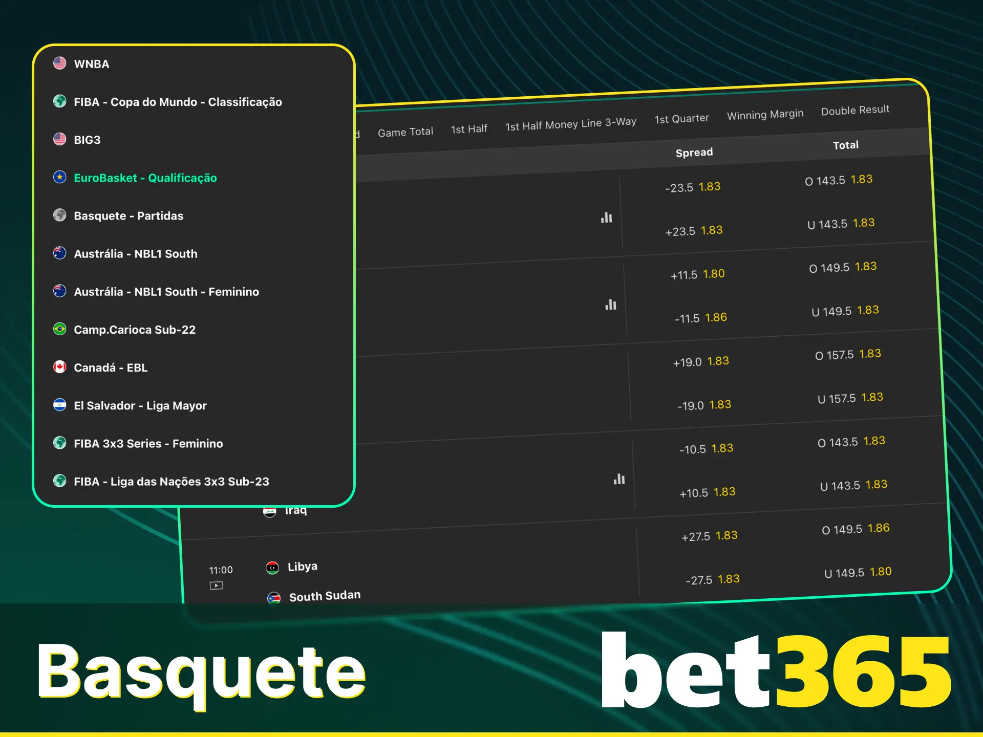 Teste seus conhecimentos em basquete na aba de esportes na Bet365.