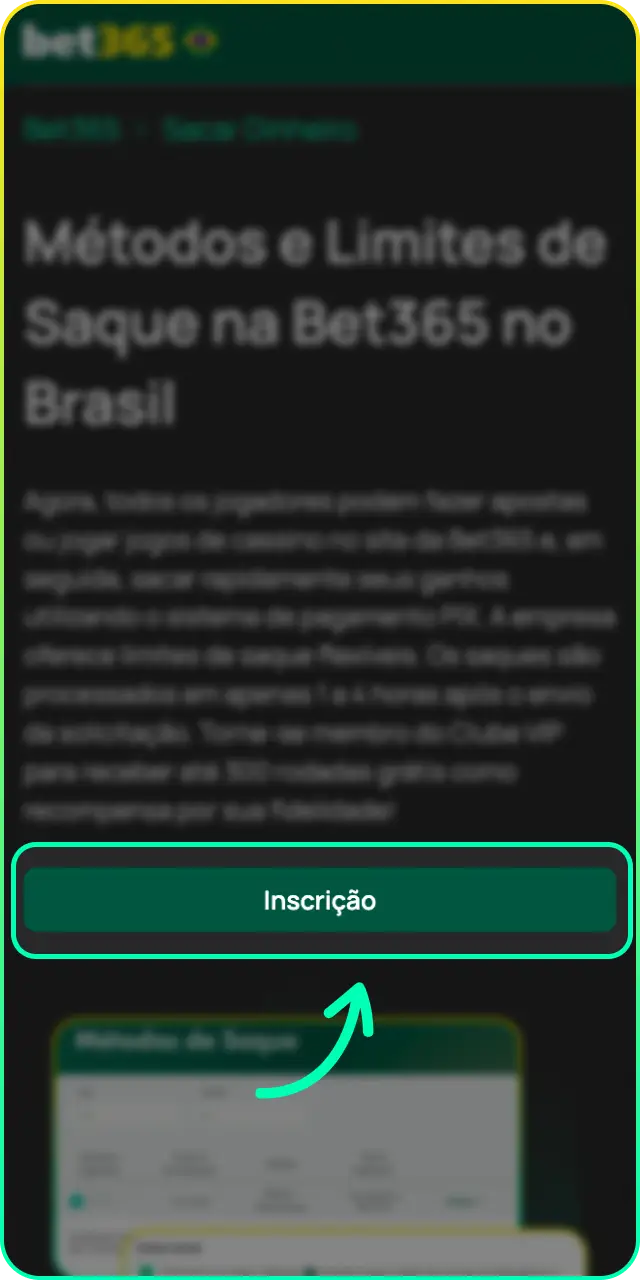 Faça o login na sua conta Bet365 para sacar dinheiro de forma segura.
